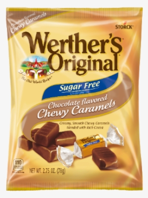 Sugar Free Chocolate Chewy Caramels - Werther's Original - Sugar Free Chewy Caramels - Chocolate