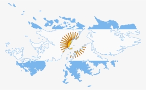 Flag Map Of Falkland Islands - Malvinas Vector
