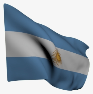 Flag Argentina Blue - Bandera De Argentina Ondeando Png