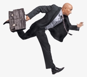 Man With Briefcase Png - Man Running With Briefcase