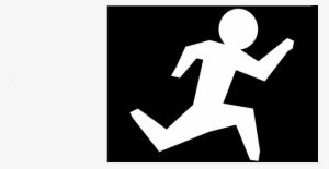 Running Man White Icon