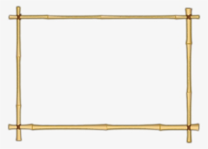 Bamboo Frame Png Download - Brown Bamboo Border Png