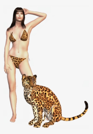 Leopard-lady - Leorpard Png