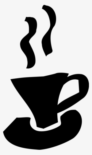 Vector Illustration Of Cup Of Hot Freshly Brewed Coffee