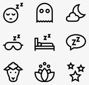 Time To Sleep - Cute Black And White Png