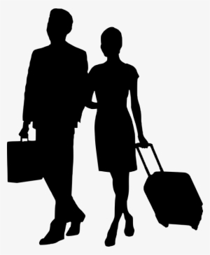 Tourist Silhouette Png - Business Man And Woman Silhouette