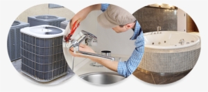 A Set Of Photos Showing Airconditioners, A Plumber