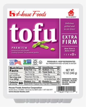 Premium Tofu Extra Firm 12oz - House Foods Firm Tofu