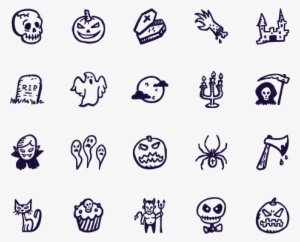 Spooky Icons - Drawn Halloween