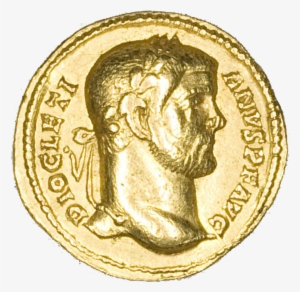 Cyzicus Gold Coinage - Aureus (coin) Of Emperor Diocletian