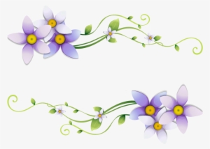 Flores Ilustraciones En Png Para Artesania Y - Imagenes De Margen De Flores