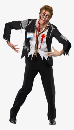 Halloween Costume High Quality Png - Worked To Death Men's Zombie Costume