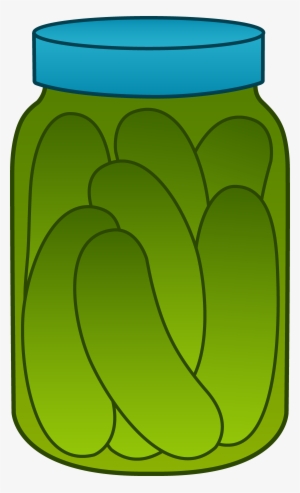 Jar Of Green Pickles - Jar Of Pickles Clipart