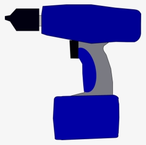 Blue, Simple, Cartoon, Battery, Drill, Electric - Drill Clip Art