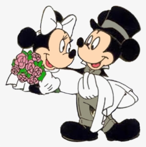 Wedding Clipart Mickey Mouse - Mickey And Minnie Wedding