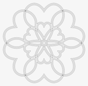 Drawing Heart Mandalas 17 - Simple Heart Mandala
