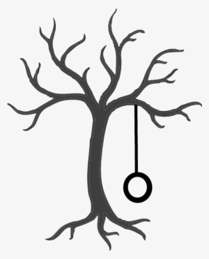 Tire Swing Clipart Tree Drawing - Tree With A Tire Swing
