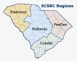 South Carolina Piedmont Region Map - South Carolina