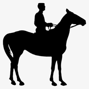Horse And Rider Silhouette 2 Icons Png - Horse With Rider Silhouette
