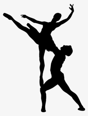 6360 Free Clipart Dancing Couple Silhouette Public - Ballet Silhouette