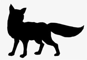 Fox Silhouette Png Svg Black And White - Fox Silhouette Png
