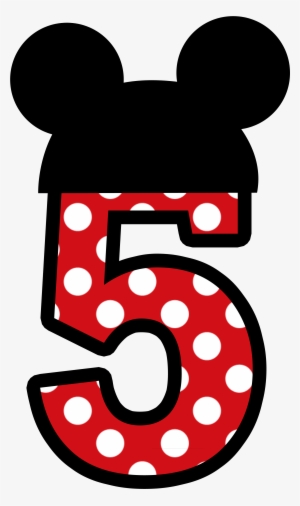 Números Para Montagens Digitais Tema Minnie E Mickey - Mickey Mouse Numbers