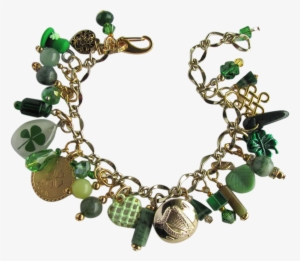 Charm Bracelet With Good Luck Charms Leprechaun's Hat - Lucky Charm Bracelet