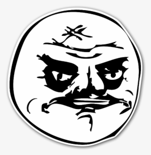 Memes Angry Face Sticker - Me Gusta Face