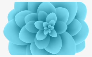 Deco Blue Flower Transparent Clip Art Image Gallery - Blue Flower Transparent