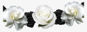 White And Black Flower Crown Transparent Png Image - White Flower Crown Png