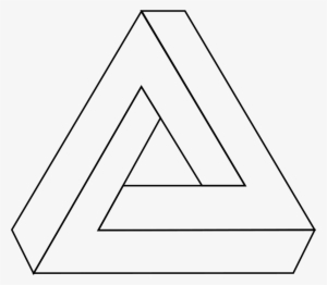 Medium Image - Impossible Triangle Optical Illusion