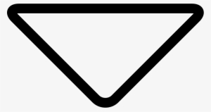 Down Arrow Triangle Outline - Element Wasser Symbol