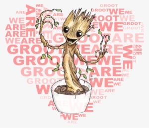 We Are Groot By Nick Davis - Guardians Of The Galaxy - Baby Groot We