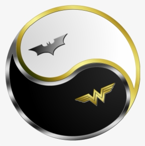 Batman Wonder Woman Yin Yang - Wonder Woman And Batman Logo