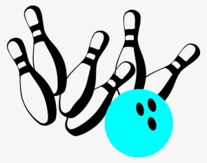 Clip Art Transparent Library Graphics Pins Teal Free - Bowling Clip Art Png