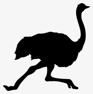 This Free Icons Png Design Of Running Ostrich Silhouette
