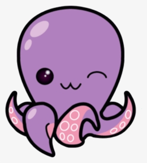 Squid Drawing Cute - Kawaii Sea Creatures Free