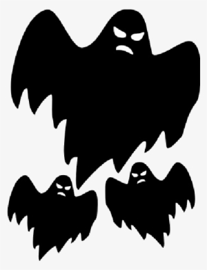 28 Collection Of Spooky Ghost Drawing - Ghost Clipart Black