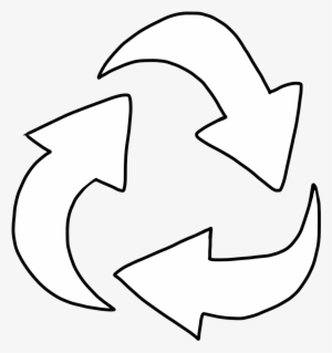 Recycling Symbol As Tree Coloring Page Free Recycle - Recycle Logo Black Background