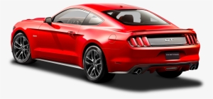 Ford Mustang Red Car Back Side Png Image - Mustang 2015 Vs 2017