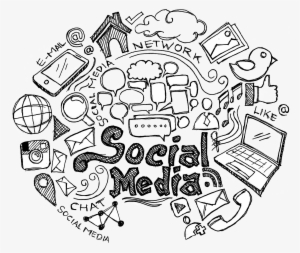 Pebble Ltd Services Social Media Services - Social Media Doodles Png