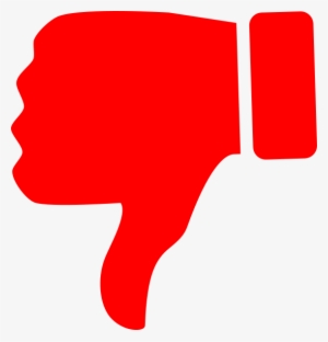 Small - Red Thumbs Down Png
