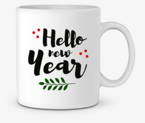 Ceramic Mug Hello New Year By Tunetoo - Mug