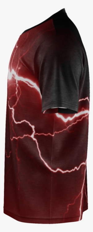 Red Lightning Mens T-shirt - Pencil Skirt
