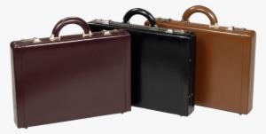Collection Of Briefcases - Winn International Slimline Top Grain Leather Attache