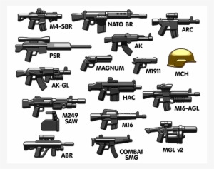 Brickarms Modern Combat V6 Assault Weapons Pack
