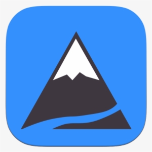 Mountain Symbol Blue