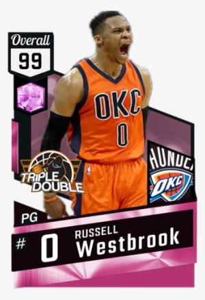 Russell Westbrook 42 Triple Doubles - Pink Diamond Kevin Love