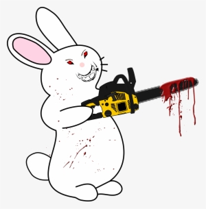 This Free Icons Png Design Of Bunny With Chainsaw