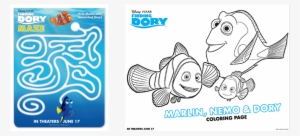 Finding Dory Coloring Pages - Finding Dory Colouring Pages